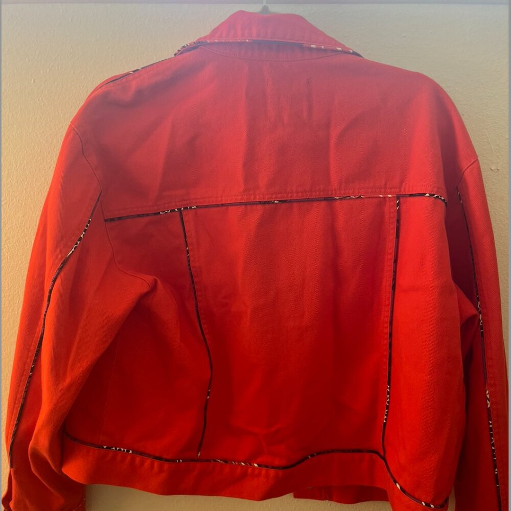 Desigual. Jacket: Medium, Red Orange - image 3